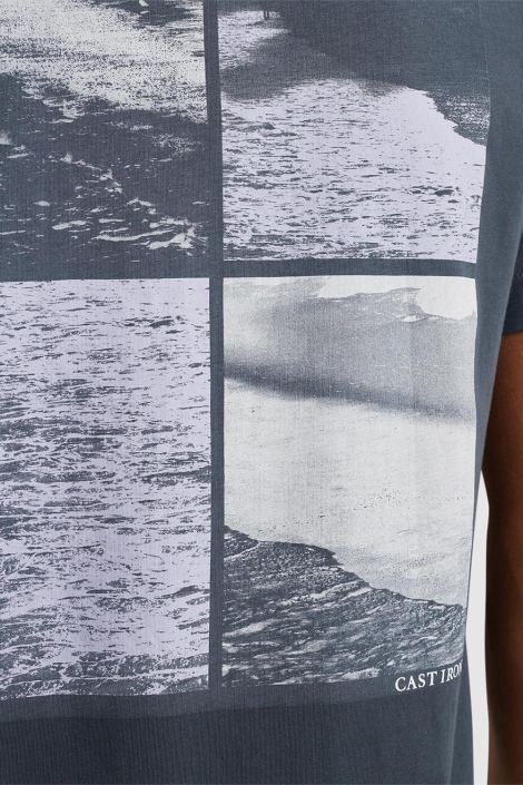 Cast Iron short sleeve r-neck regular fit si